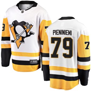 Men's Pittsburgh Penguins Emil Pieniniemi Fanatics Branded Breakaway Away Jersey - White