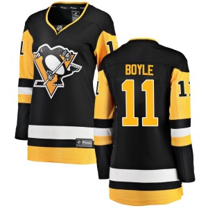 Women's Pittsburgh Penguins Brian Boyle Fanatics Branded Breakaway Home Jersey - Black
