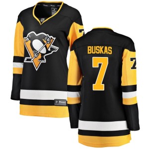 Women's Pittsburgh Penguins Rod Buskas Fanatics Branded Breakaway Home Jersey - Black