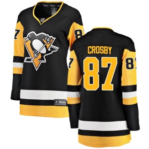 Women's Pittsburgh Penguins Sidney Crosby Fanatics Branded Breakaway Home Jersey - Black