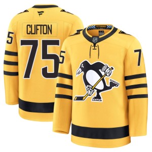 Youth Pittsburgh Penguins Connor Clifton Fanatics Premium Alternate 2025 Jersey - Gold