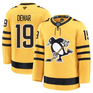 Youth Pittsburgh Penguins Connor Dewar Fanatics Premium Alternate 2025 Jersey - Gold