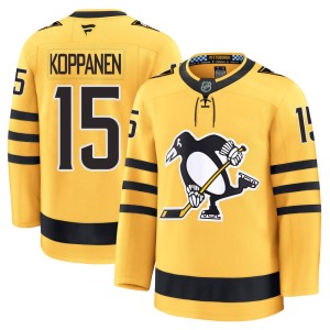 Youth Pittsburgh Penguins Joona Koppanen Fanatics Premium Alternate 2025 Jersey - Gold