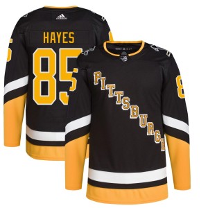 Men's Pittsburgh Penguins Avery Hayes Adidas Authentic 2021/22 Alternate Primegreen Pro Player Jersey - Black