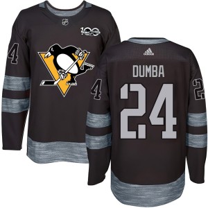 Men's Pittsburgh Penguins Matt Dumba Authentic 1917-2017 100th Anniversary Jersey - Black
