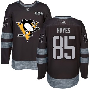 Men's Pittsburgh Penguins Avery Hayes Authentic 1917-2017 100th Anniversary Jersey - Black