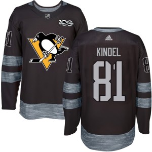 Men's Pittsburgh Penguins Ben Kindel Authentic 1917-2017 100th Anniversary Jersey - Black