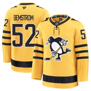 Men's Pittsburgh Penguins Emil Bemstrom Fanatics Premium Alternate 2025 Jersey - Gold