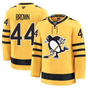Men's Pittsburgh Penguins Rob Brown Fanatics Premium Alternate 2025 Jersey - Gold