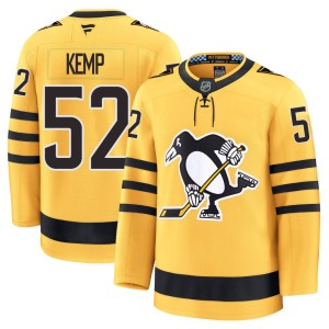 Men's Pittsburgh Penguins Philip Kemp Fanatics Premium Alternate 2025 Jersey - Gold