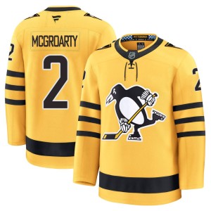 Men's Pittsburgh Penguins Rutger McGroarty Fanatics Premium Alternate 2025 Jersey - Gold