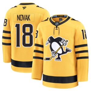 Men's Pittsburgh Penguins Tommy Novak Fanatics Premium Alternate 2025 Jersey - Gold