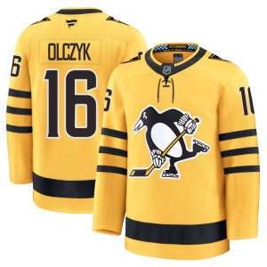 Men's Pittsburgh Penguins Ed Olczyk Fanatics Premium Alternate 2025 Jersey - Gold