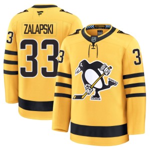 Men's Pittsburgh Penguins Zarley Zalapski Fanatics Premium Alternate 2025 Jersey - Gold
