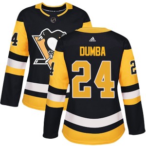 Women's Pittsburgh Penguins Matt Dumba Adidas Authentic Home Jersey - Black