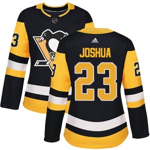 Women's Pittsburgh Penguins Jagger Joshua Adidas Authentic Home Jersey - Black