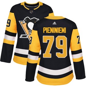 Women's Pittsburgh Penguins Emil Pieniniemi Adidas Authentic Home Jersey - Black