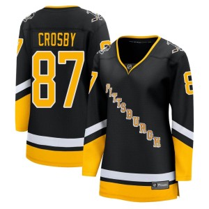 Women's Pittsburgh Penguins Sidney Crosby Fanatics Branded Premier 2021/22 Alternate Breakaway Player Jersey - Black