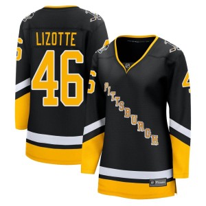 Women's Pittsburgh Penguins Blake Lizotte Fanatics Branded Premier 2021/22 Alternate Breakaway Player Jersey - Black