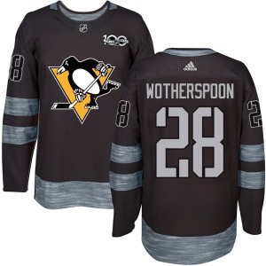 Youth Pittsburgh Penguins Parker Wotherspoon Authentic 1917-2017 100th Anniversary Jersey - Black
