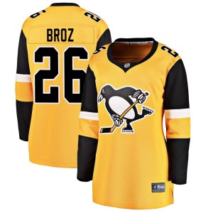 Women's Pittsburgh Penguins Tristan Broz Fanatics Branded Breakaway Alternate Jersey - Gold