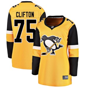 Women's Pittsburgh Penguins Connor Clifton Fanatics Branded Breakaway Alternate Jersey - Gold