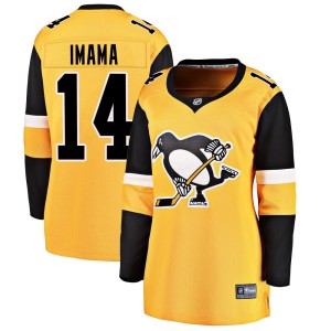 Women's Pittsburgh Penguins Bokondji Imama Fanatics Branded Breakaway Alternate Jersey - Gold