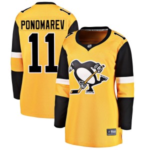 Women's Pittsburgh Penguins Vasily Ponomarev Fanatics Branded Breakaway Alternate Jersey - Gold