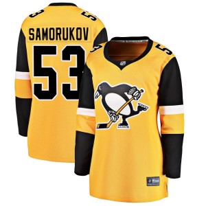 Women's Pittsburgh Penguins Dmitri Samorukov Fanatics Branded Breakaway Alternate Jersey - Gold
