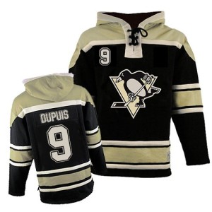 Men's Pittsburgh Penguins Pascal Dupuis Premier Old Time Hockey Sawyer Hooded Sweatshirt - Black